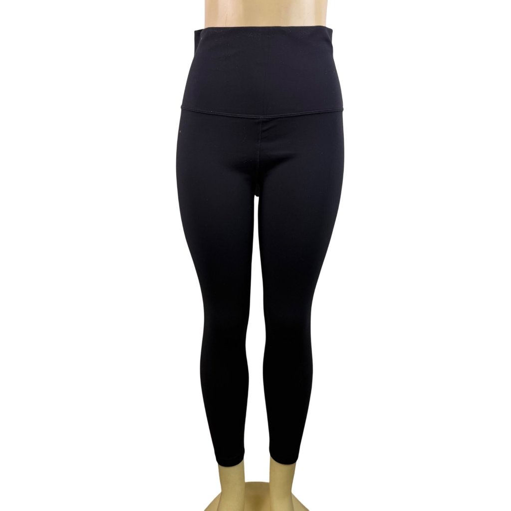 Crz Yoga Womens Black HighWaist Stretch Leggings Nylon  Lycra Size Xl  New